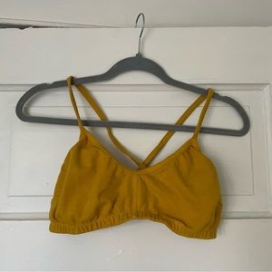 NWOT Pansy Cross Bra Sunflower XL